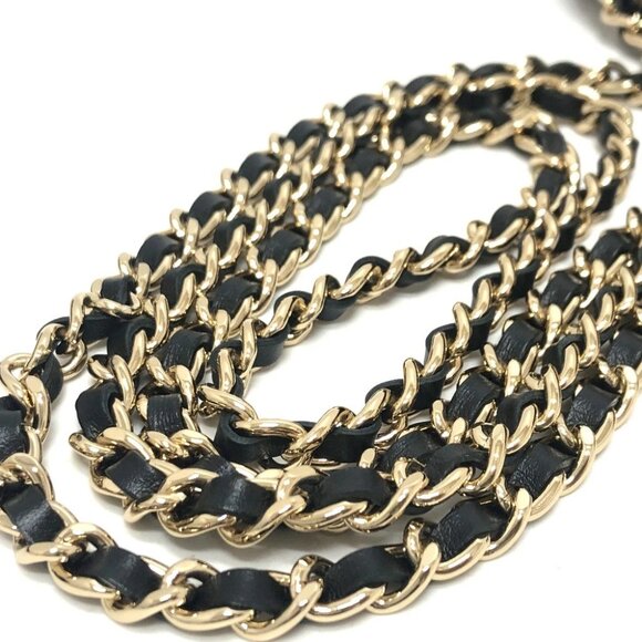 CHANEL CC filigree Bicolor Wallet Long Wallet Wallet Chain - Picture 5 of 16